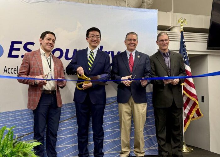 Pictured: Brandon A. Smith, Mayor of Greenwood; Alex Zhu, CEO of ES Foundry; John R. McCravy, III, South Carolina House District 13; and Dayne Pruitt, Greenwood County Councilmember.